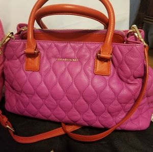Vera Bradley Fuchsia Leather Handbag